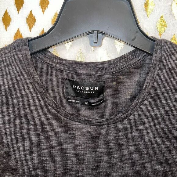 Pacsun longer fit t-shirt grey size S - Picture 3 of 4